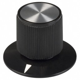 1 pcs : 8560 - KNOB KNURLED W/SKRT 0.250' PLAST