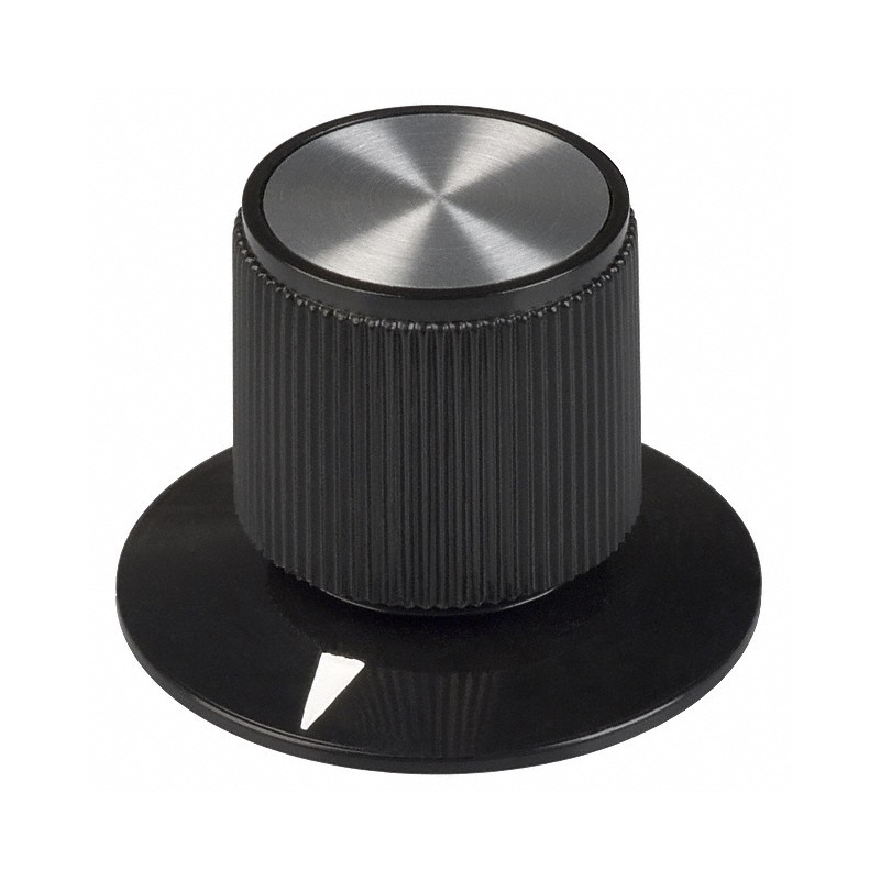 1 pcs : 8560 - KNOB KNURLED W/SKRT 0.250' PLAST