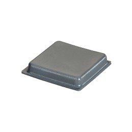 55 pcs : BS36GR05X11RP - BUMPER 1.00' SQUARE X .18' GRY