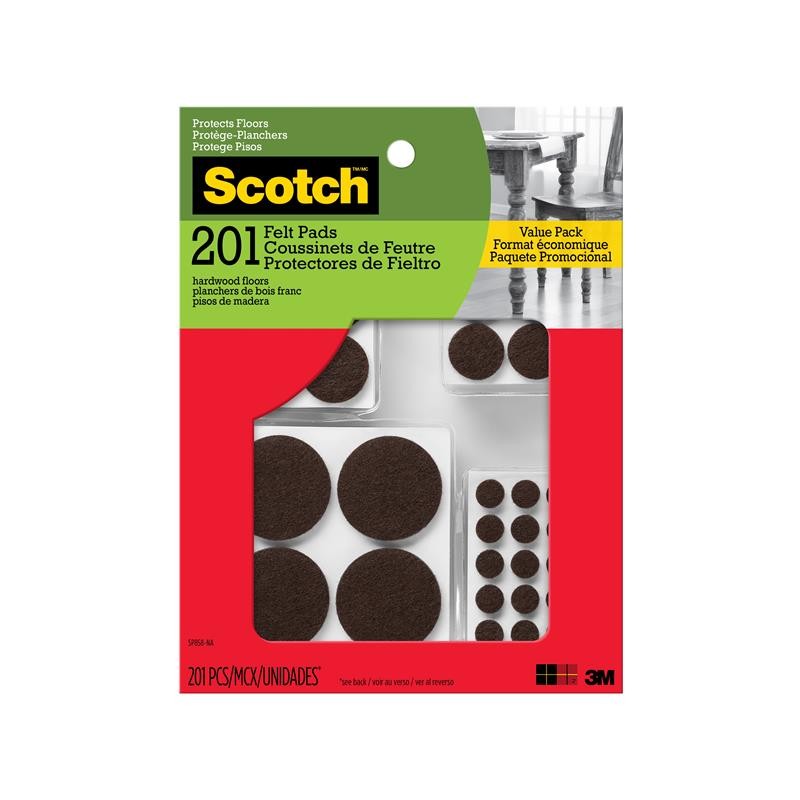 1 pcs : SP858-NA - SCOTCH FELT PADS SP858-NA, ROUND