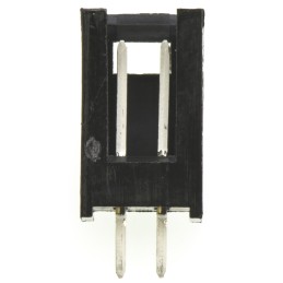 10 pcs - TE Connectivity AMPMODU MOD II Series Straight Through Hole PCB Header, 2 Contact(s), 2.54mm Pitch, 1 Row(s), Shroude