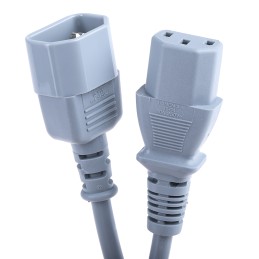 1 pcs - RS PRO IEC C13 Socket to IEC C14 Plug Power Cord, 2m