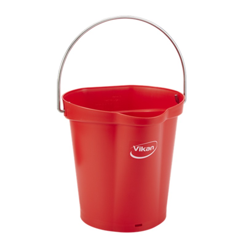 1 pcs - 6L Plastic Red Bucket With Handle