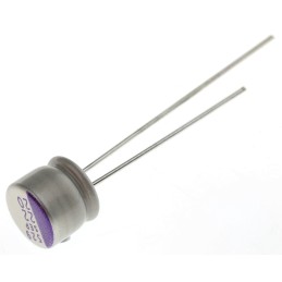 500 pcs - Panasonic 22μF Through Hole Polymer Capacitor, 20V dc