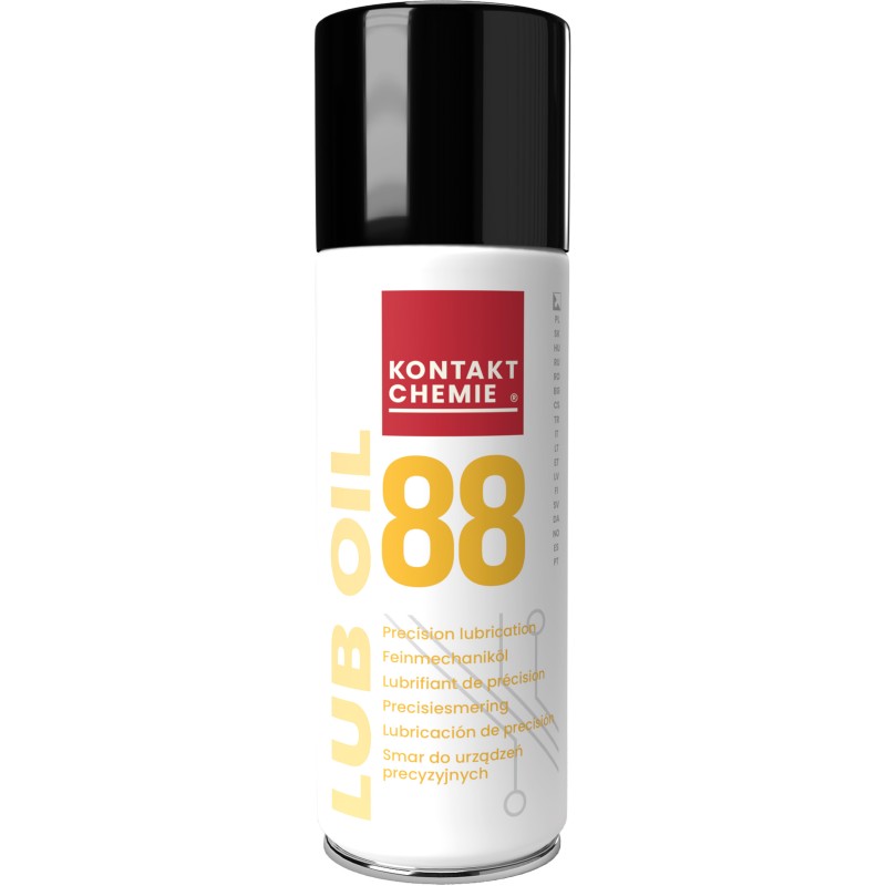 1 pcs - Kontakt Chemie 200 ml LUB OIL 88, LUB OIL 88 Oil and for Gears, Latches, Locks, Lubricate Precision-Engineered