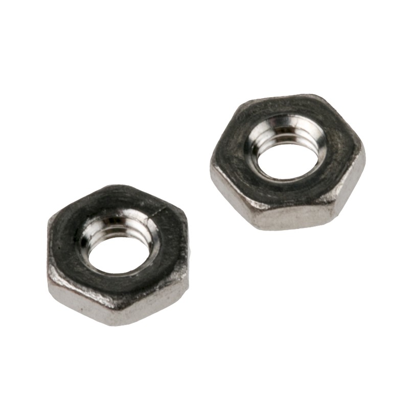 1 Bag of 100 - RS PRO, Plain Stainless Steel Hex Nut, DIN 439B, M2.5