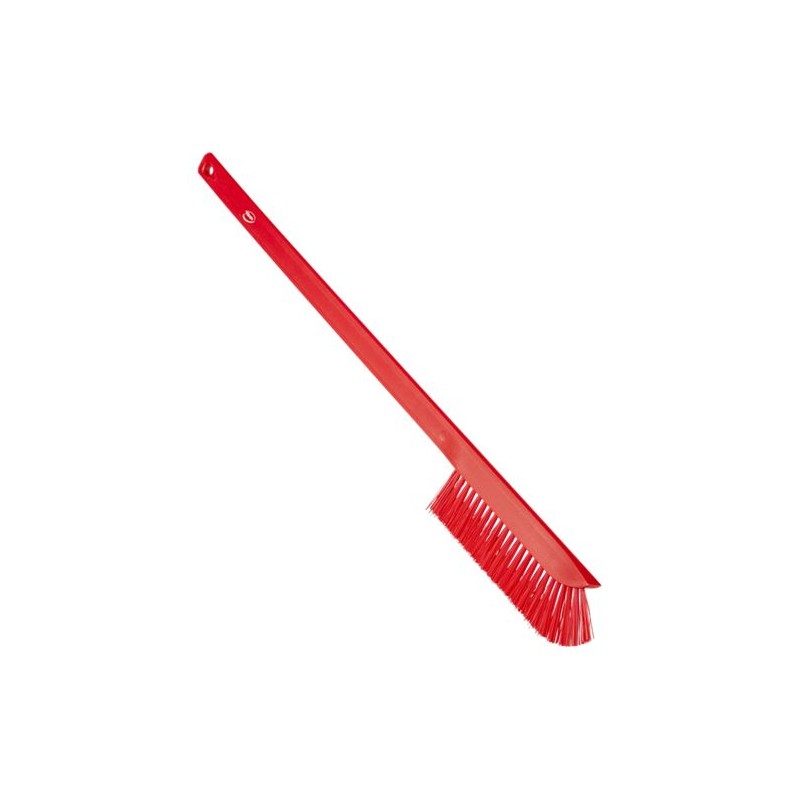 1 pcs - Vikan Medium Bristle Red Scrubbing Brush, 40mm bristle length