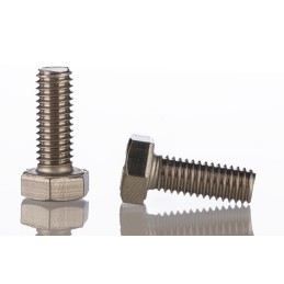 1 Bag of 100 - Plain Stainless Steel Hex, Hex Bolt, M6 x 16mm