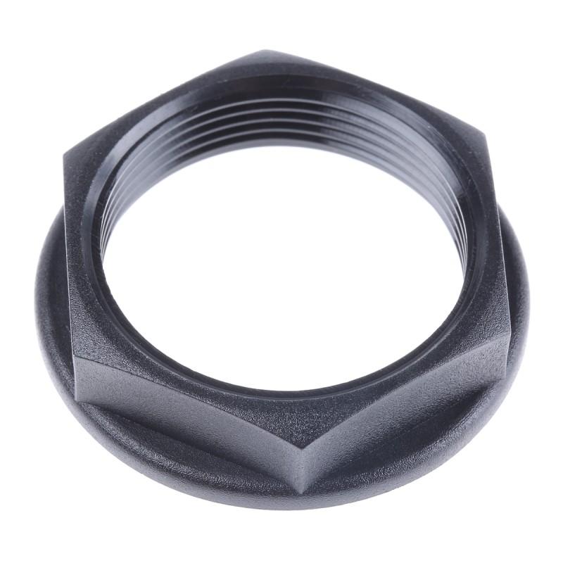 1 Pack of 5 - RS PRO Black PA 6 Cable Gland Locknut, M32 Thread