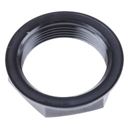 1 Pack of 5 - RS PRO Black PA 6 Cable Gland Locknut, M32 Thread