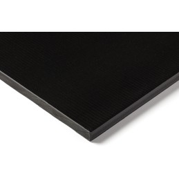 1 Lot of 1 - RS PRO Black Plastic Sheet, 500mm x 300mm x 16mm, Polyamide 6.6 glass fibre reinforced 30%