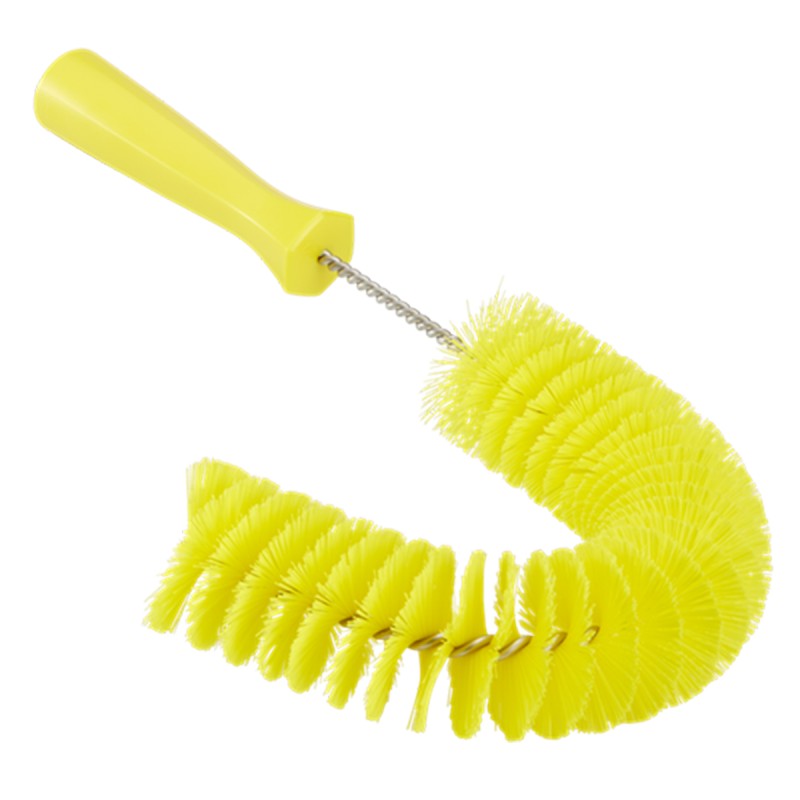1 pcs - Vikan Medium Bristle Yellow Scrubbing Brush, 25mm bristle length, Polyester bristle material