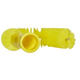 1 pcs - Vikan Medium Bristle Yellow Scrubbing Brush, 25mm bristle length, Polyester bristle material