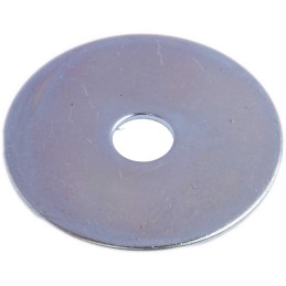 1 Bag of 100 - Bright Zinc Plated Steel Mudguard Washers, M8