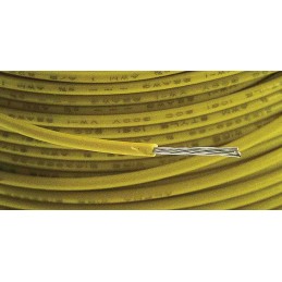 1 Reel of 30 M - Alpha Wire Yellow 0.33 mm² Hook Up Wire, 22 AWG, 7/0.25 mm, 30m, SR-PVC Insulation