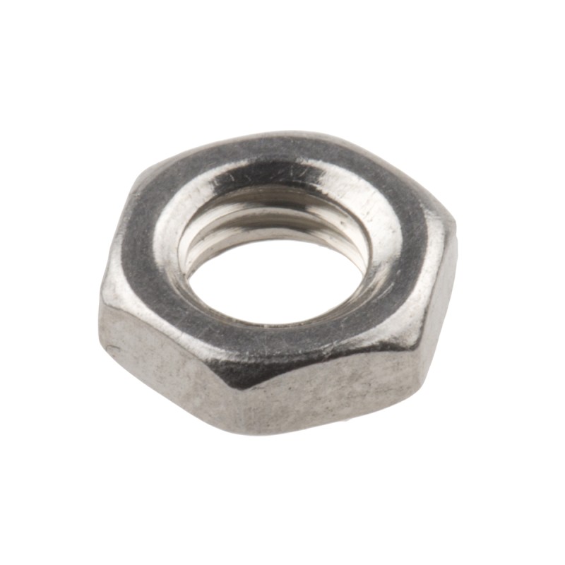 1 Bag of 100 - RS PRO, Plain Stainless Steel Hex Nut, DIN 439B, M5