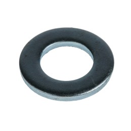1 Bag of 100 - Bright Zinc Plated Steel Plain Washers, M12, DIN 125A