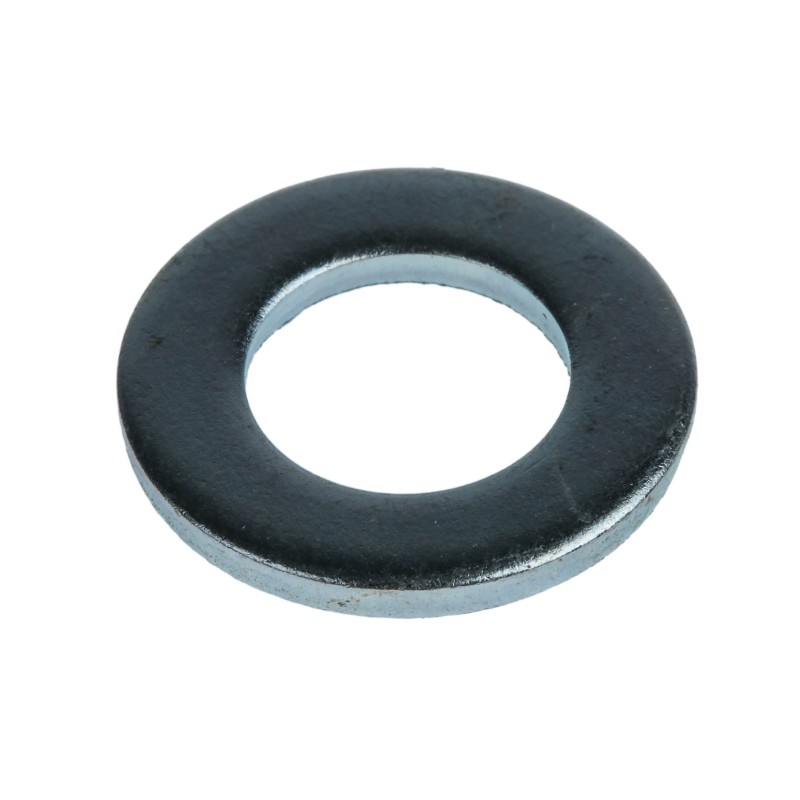 1 Bag of 100 - Bright Zinc Plated Steel Plain Washers, M12, DIN 125A