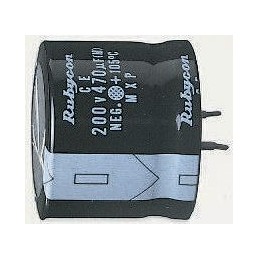 100 pcs - Rubycon 330μF Aluminium Electrolytic Capacitor 450V dc, Snap-In - 450MXG330MEFCSN35X30