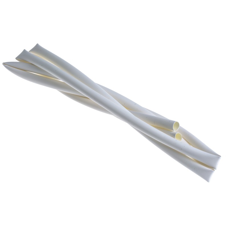 1 pcs - RS PRO Adhesive Lined Heat Shrink Tube, White 6.4mm Sleeve Dia. x 1.2m Length 3:1 Ratio