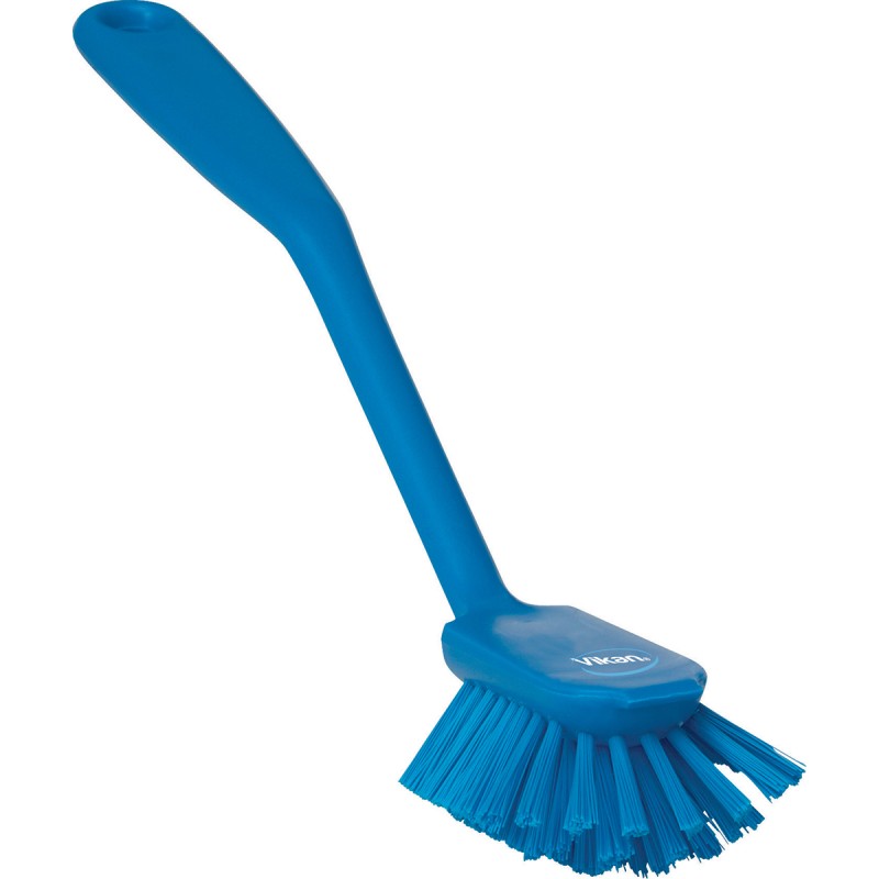 1 pcs - Vikan Medium Bristle Blue Scrubbing Brush, 23mm bristle length, PET bristle material