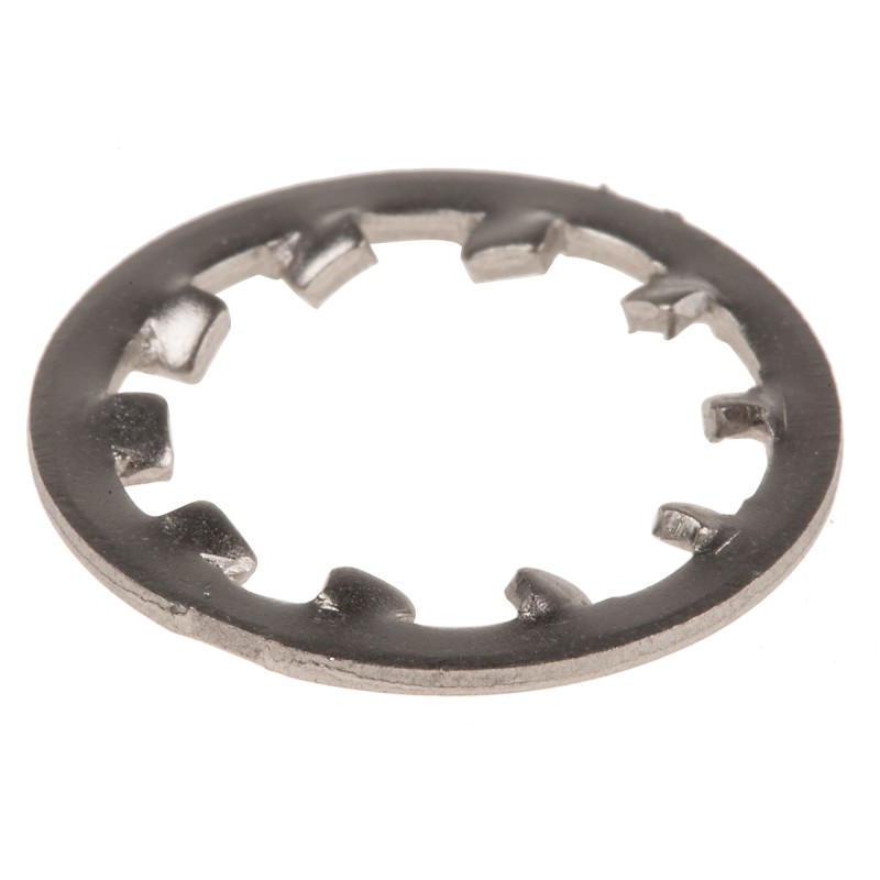 1 Bag of 100 - A2 304 Stainless Steel Internal Tooth Shakeproof Washer, M12, DIN 6797J