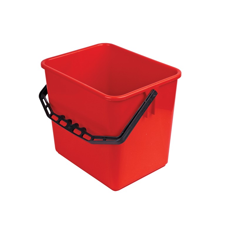 1 pcs - 6L Polypropylene Red Bucket With Handle