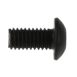 1 Bag of 100 - RS PRO Black, Self-Colour Steel Hex Socket Button Screw, ISO 7380, M3 x 6mm