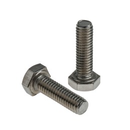 1 Bag of 100 - Plain Stainless Steel Hex, Hex Bolt, M6 x 20mm