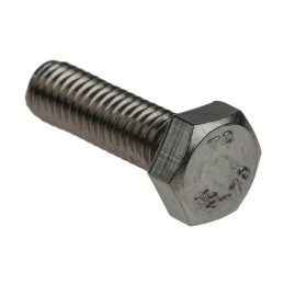 1 Bag of 100 - Plain Stainless Steel Hex, Hex Bolt, M6 x 20mm