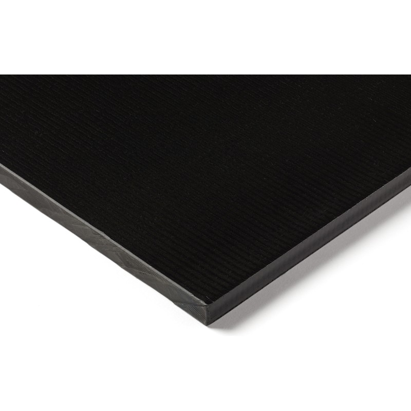 1 Lot of 1 - RS PRO Black Plastic Sheet, 500mm x 305mm x 20mm, Polyamide 6.6 glass fibre reinforced 30%