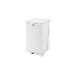 1 pcs - Rubbermaid Commercial Products Defenders® 95L Pedal Galvanised Steel Waste Bin