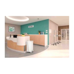 1 pcs - Rubbermaid Commercial Products Defenders® 95L Pedal Galvanised Steel Waste Bin