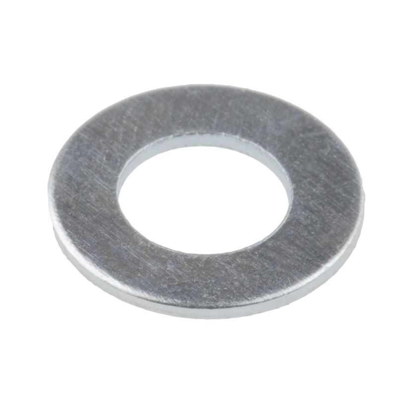 1 Bag of 100 - Bright Zinc Plated Steel Plain Washers, M6, BS 4320