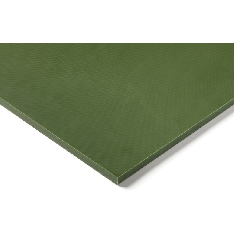 1 Lot of 1 - RS PRO Green Plastic Sheet, 500mm x 500mm x 15mm