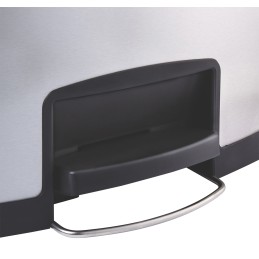 1 pcs - Rubbermaid Commercial Products Slim Jim 30L Chrome Pedal Stainless Steel Waste Bin