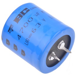 100 pcs - Vishay 4700μF Aluminium Electrolytic Capacitor 63V dc, Snap-In - MAL209018472E3