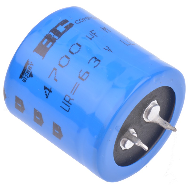 100 pcs - Vishay 4700μF Aluminium Electrolytic Capacitor 63V dc, Snap-In - MAL209018472E3