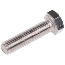 1 Bag of 100 - Plain Stainless Steel Hex, Hex Bolt, M5 x 20mm