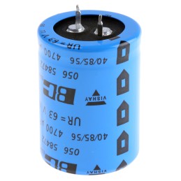 100 pcs - Vishay 4700μF Aluminium Electrolytic Capacitor 63V dc, Snap-In - MAL205658472E3
