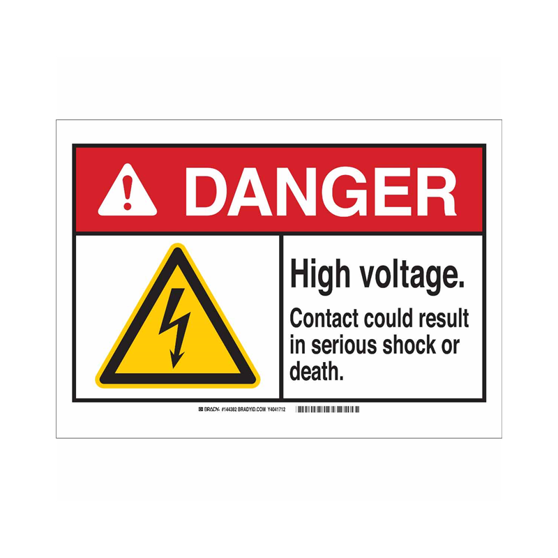 1 pcs : 144386 - B302 2.25X4.5 ANSI BLK,YEL,RED/W