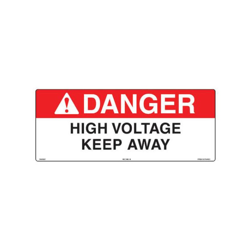1 pcs : PPS0410D79-NEC - SIGN ELECTRL WARN 10'X4' 5PC