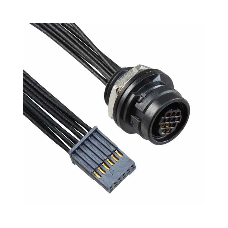 1 pcs : MCR-8-02-L-00.25-S-01 - CBL ASSY 12P F-12P SKT 0.82'