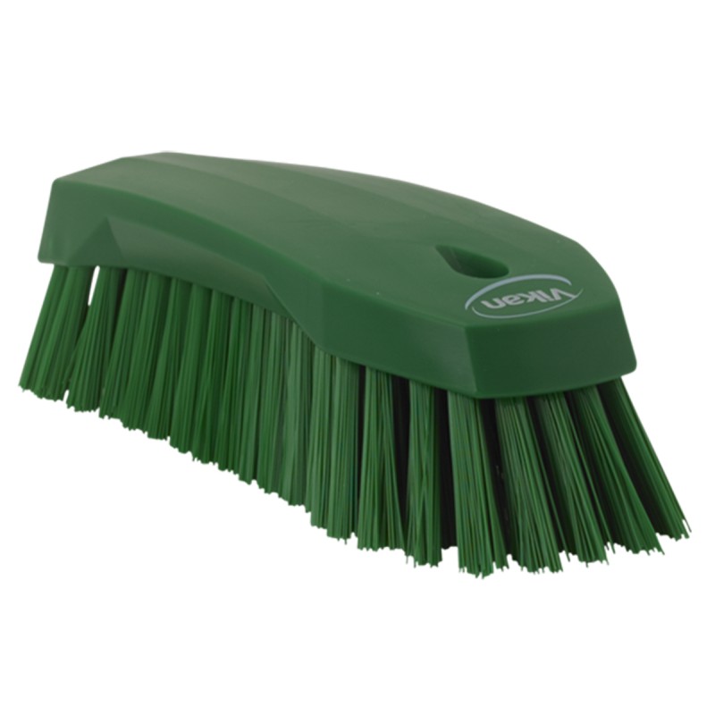 1 pcs - Vikan Hard Bristle Green Scrubbing Brush, 36mm bristle length, Polyester bristle material