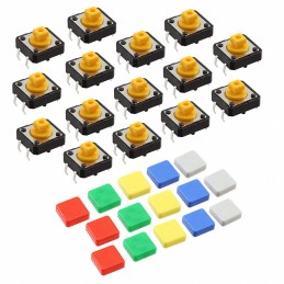1 pcs : 1010 - COLORFUL SQUARE TACTILE BUTTON S