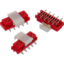2 pcs - Wurth Elektronik WR-MM Series Straight PCB Header, 18 Contact(s), 2.54mm Pitch, 2 Row(s)