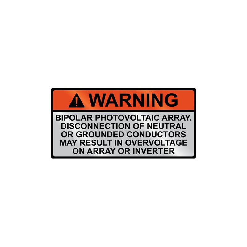 1 pcs : 596-00835 - METAL SOLAR PLACRD WARNING 11PC