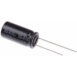 1000 pcs - Rubycon 470μF Aluminium Electrolytic Capacitor 50V dc, Radial, Through Hole - 50PK470MEFC10X20