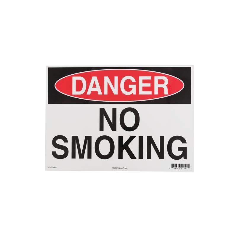 1 pcs : 597-00088 - DANGER SIGN, 10' X 14', NO SMOKI