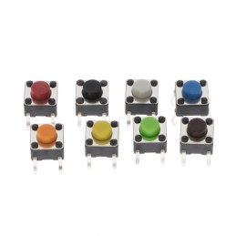 1 pcs : 4184 - 6MM RAINBOW TACTILE BUTTON DELUX
